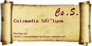 Csizmadia Sólyom névjegykártya